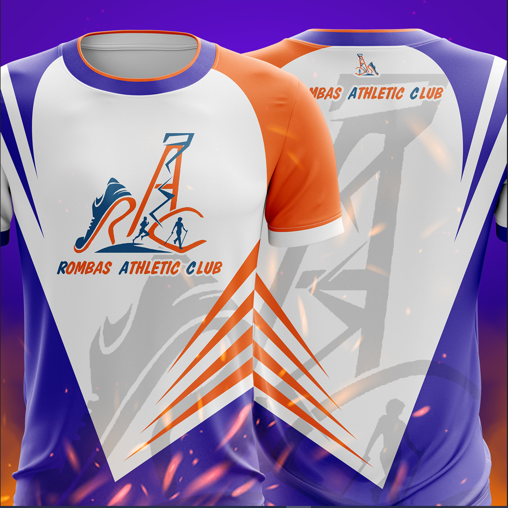 T shirt running polyester personnalis sublimation